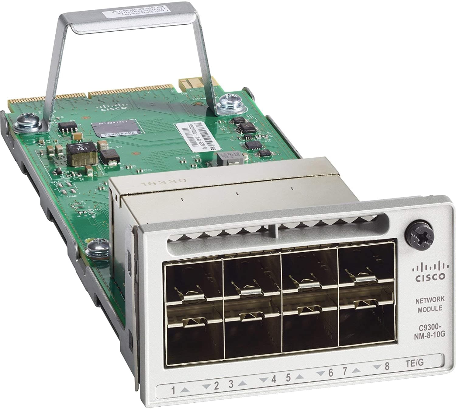 MODUL RETEA CISCO, Network MODULe, conector SFP+ x 2, 10 Gbps, "C9300-NM-8X="