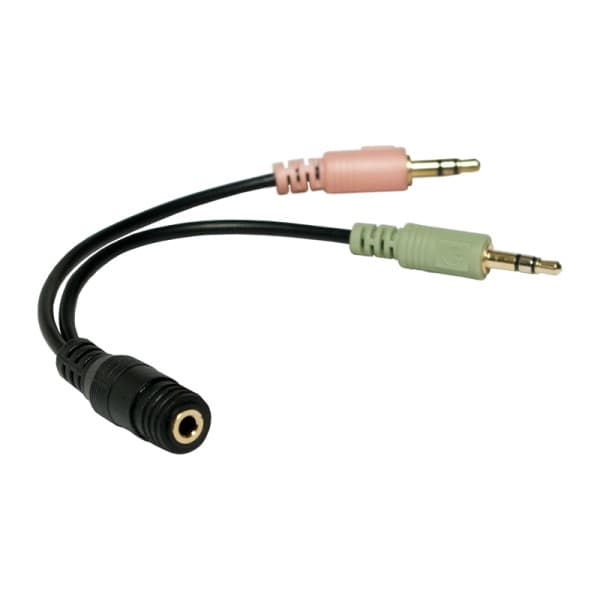 ADAPTOR audio LOGILINK 3.5mm stereo 4p. (m) la 2 x 3.5 stereo (t), Logilink "CA0020"