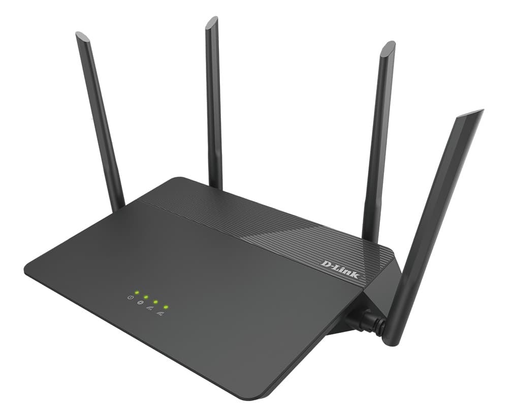 ROUTER D-LINK wireless 1900Mbps, 4 porturi Gigabit, 4 antene externe, Dual Band AC1900 (1300/600Mbps), AC SmartBeam, MU-MIMO, black "DIR-878" — miniatură