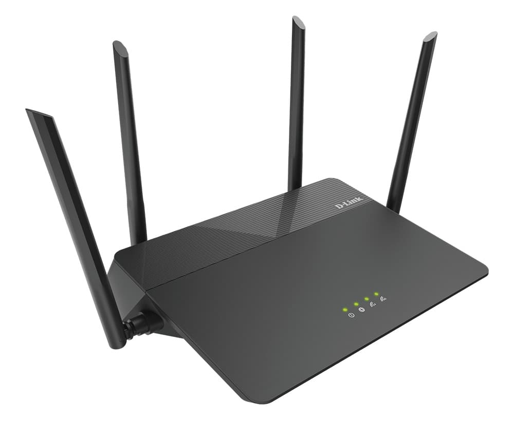 ROUTER D-LINK wireless 1900Mbps, 4 porturi Gigabit, 4 antene externe, Dual Band AC1900 (1300/600Mbps), AC SmartBeam, MU-MIMO, black "DIR-878" — miniatură