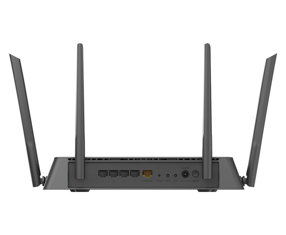 ROUTER D-LINK wireless 1900Mbps, 4 porturi Gigabit, 4 antene externe, Dual Band AC1900 (1300/600Mbps), AC SmartBeam, MU-MIMO, black "DIR-878" — miniatură
