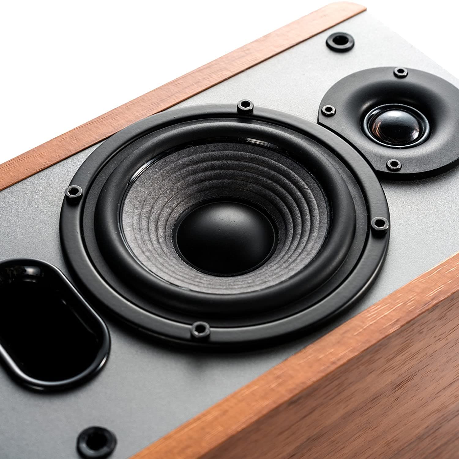BOXE EDIFIER 2.0 PASIVE, RMS:5W-20W,tweeter 0.75", bass 4",frecventa de raspuns 55Hz-20KHz,impedanta 6ohm,punct divizare frecv. 1500Hz,montare perete, MDF, brown, "P12-BR" — miniatură