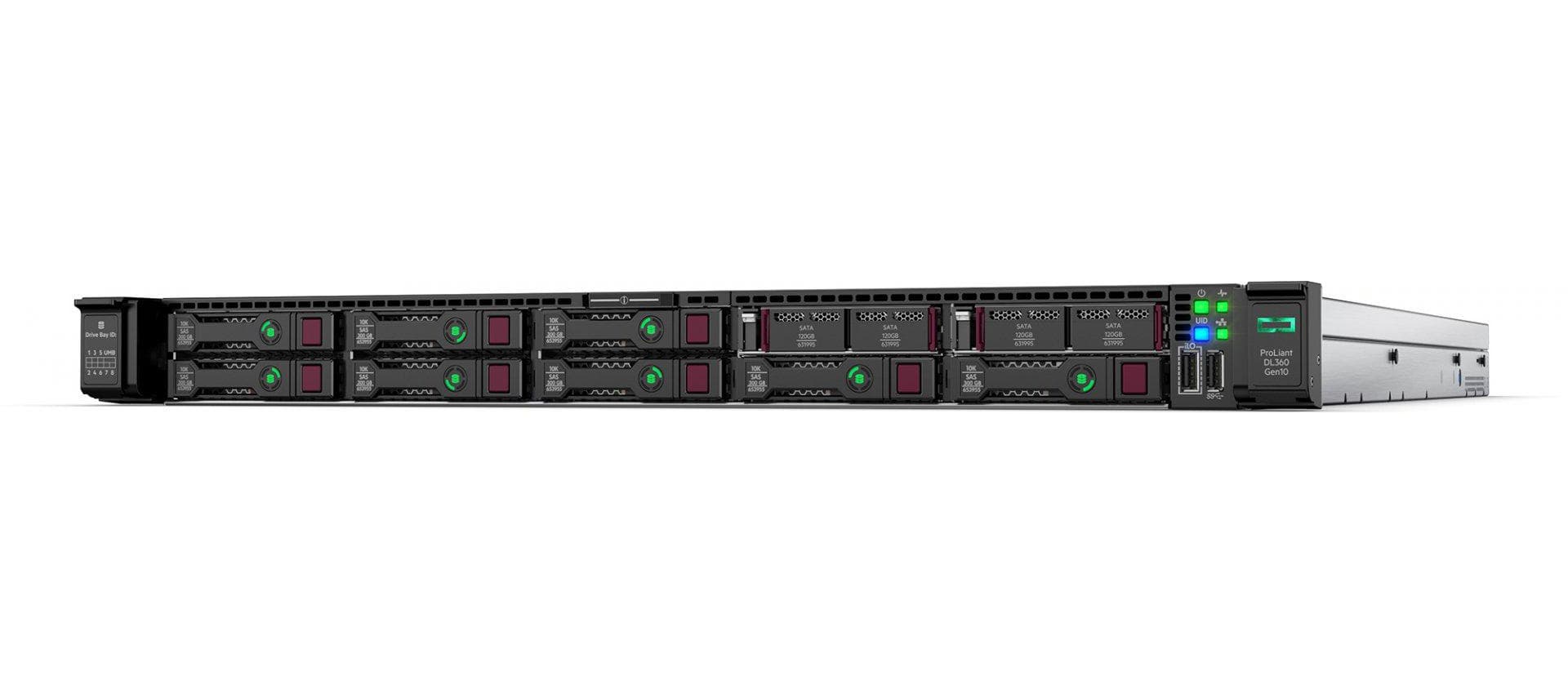 SERVER HP DL360 GEN10, 1 CPU Intel Xeon Scalable 4214R, 2.4 GHz, 12 nuclee, RDIMM 32 GB DDR4, carcasa tip Rackabila 1U, "P23579-B21" — miniatură