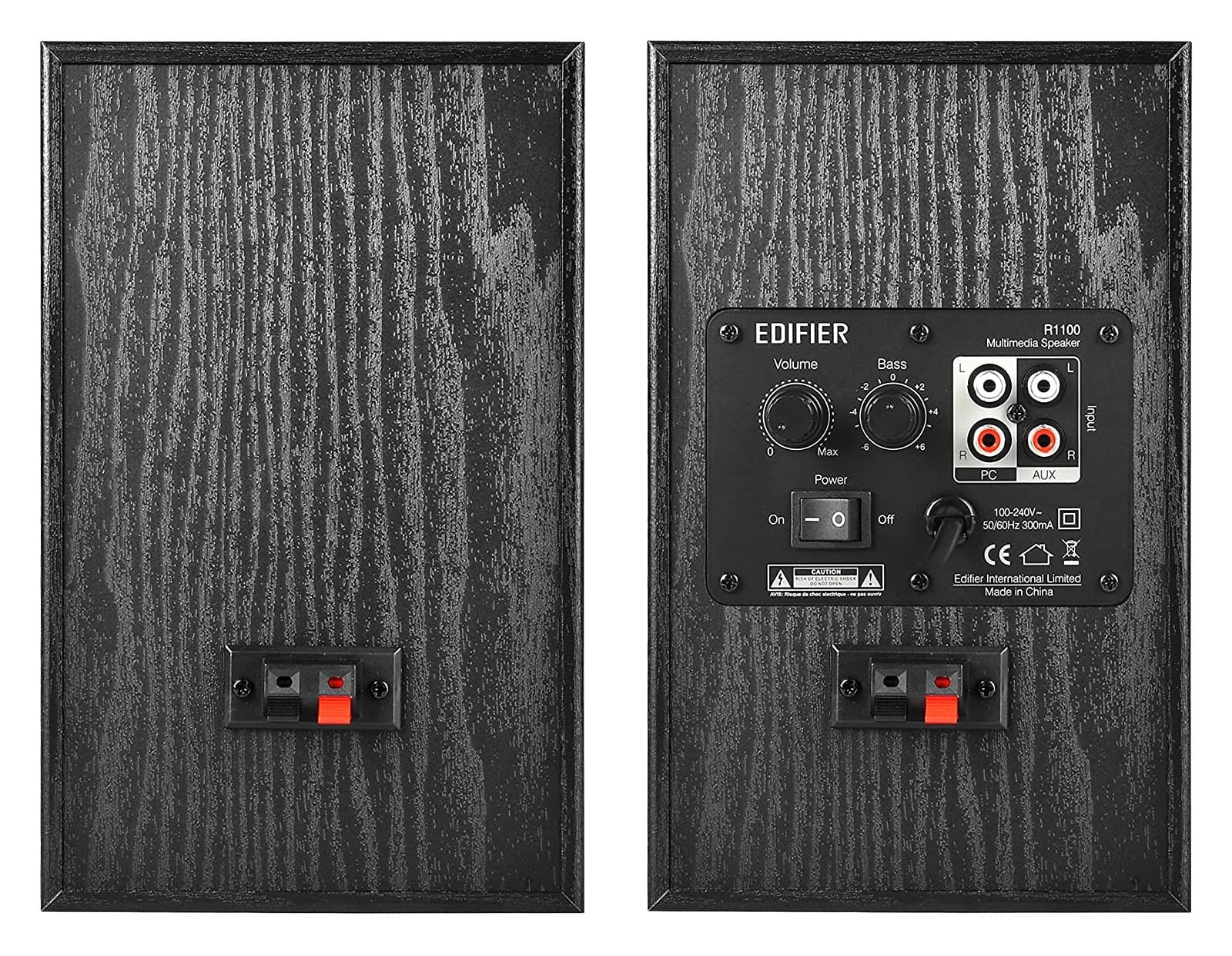 BOXE EDIFIER 2.0, RMS: 42W (2 x 21W), volum, bass, black, "R1100-BK" — miniatură