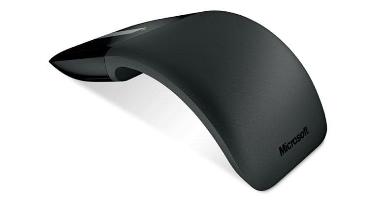 MOUSE MICROSOFT, "Touch Black", PC sau NB, wireless, 2.4GHz, optic, 1000 dpi, butoane/scroll 2/touch, modificare forma, negru, "RVF-00050"