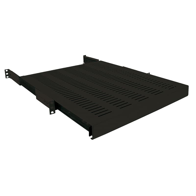 RAFT CULISANT LOGILINK 1U pentru rack 19", adancime 800mm, pentru cabinete cu adancime de 1000mm, sarcina maxima 35Kg, vopsea antistatic, otel 1.5mm, black "SF1S85B"