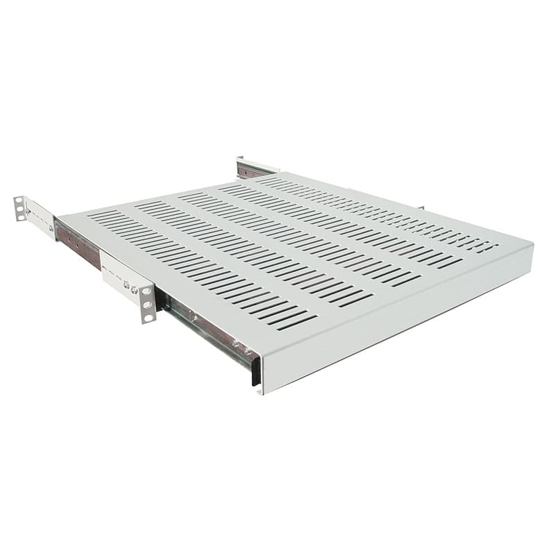 RAFT CULISANT LOGILINK 1U pentru rack 19", adancime 800mm, pentru cabinete cu adancime de 1000mm, sarcina maxima 35Kg, vopsea antistatic, otel 1.5mm, gray "SF1S85G"