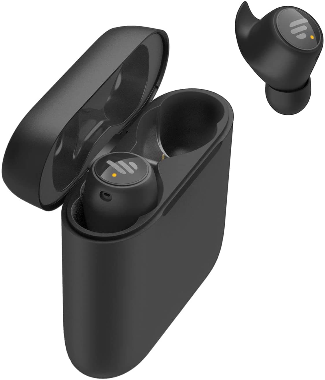 CASTI Edifier, wireless, intraauriculare - butoni, pt smartphone, microfon pe casca, conectare prin Bluetooth 5.0, negru, "TWS6-BK"