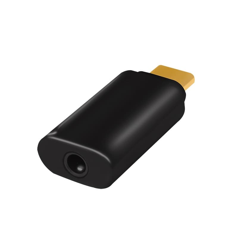 ADAPTOR audio LOGILINK USB-C la 3.5 mm jack (M), black, "UA0356" — miniatură