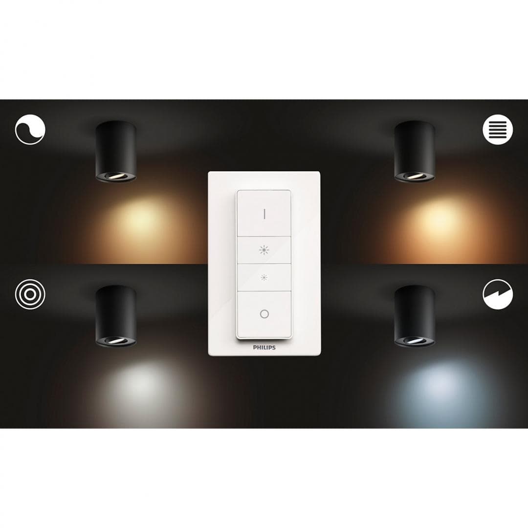 APLICA smart PHILIPS, LED, soclu GU10, putere 5.5 W, tip lumina alb rece alb calda, 350 lumeni, alimentare 220 - 230 V, "000008718696159316" — miniatură