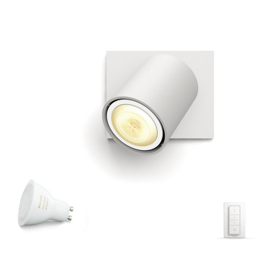 APLICA smart PHILIPS, LED, soclu GU10, putere 5.5 W, tip lumina alb rece alb calda, 350 lumeni, alimentare 220 - 230 V, "000008718696159330" — miniatură