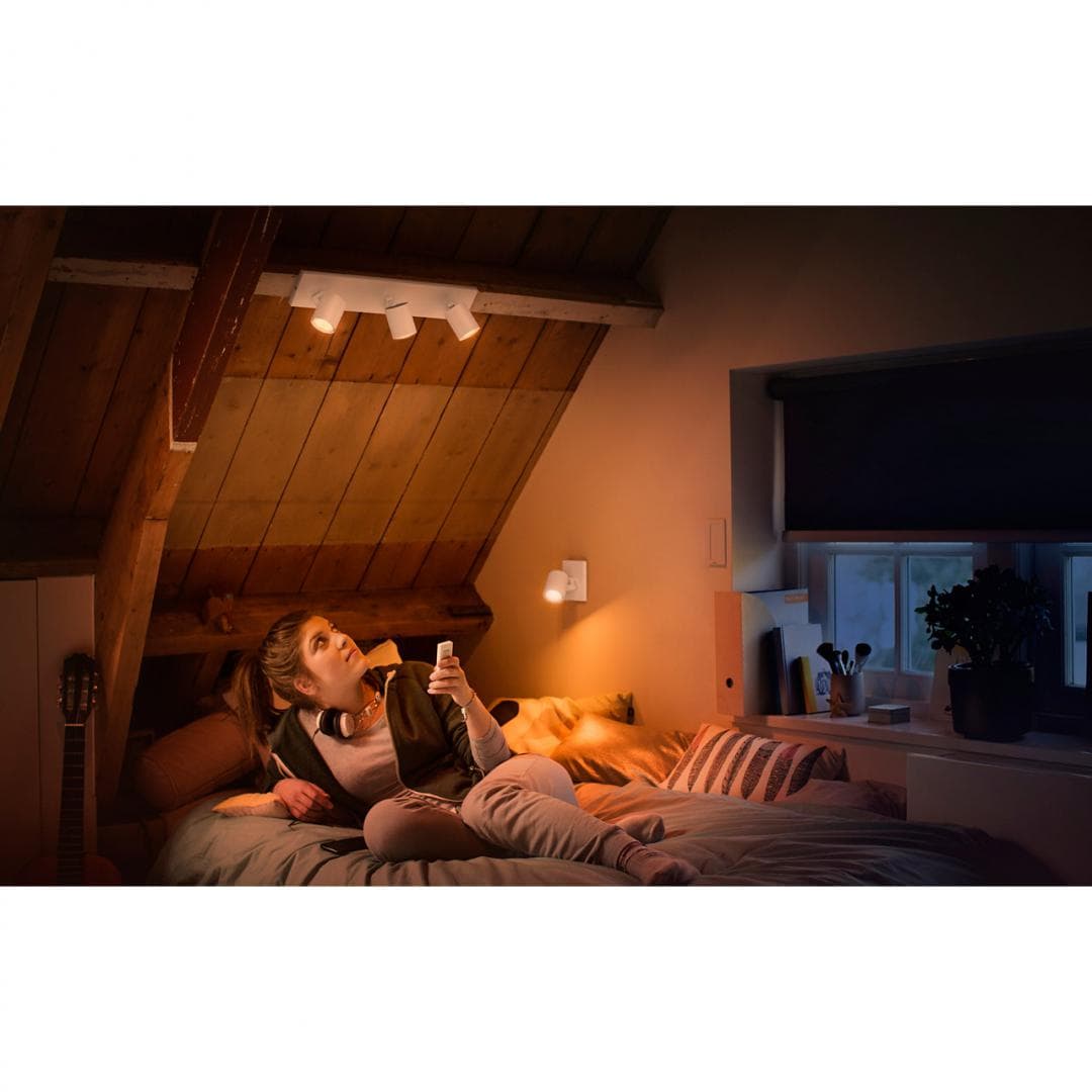 APLICA smart PHILIPS, LED, soclu GU10, putere 5.5 W x 3, tip lumina alb rece alb calda, 350 lumeni, alimentare 220 - 230 V, "000008718696159354" — miniatură