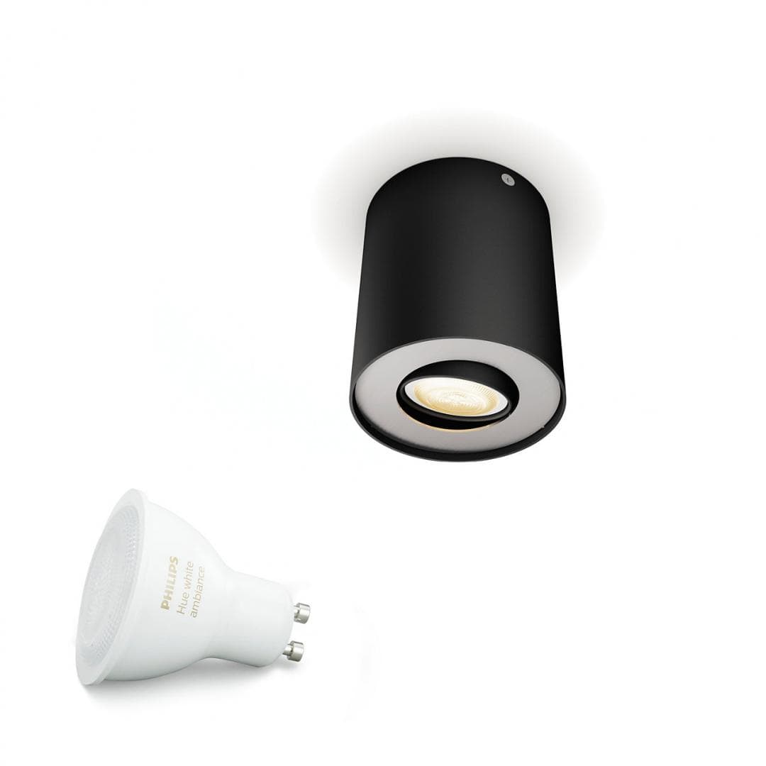 APLICA smart PHILIPS, LED, soclu GU10, putere 5.5 W, tip lumina alb rece alb calda, 350 lumeni, alimentare 220 - 230 V, "000008718696159392" — miniatură