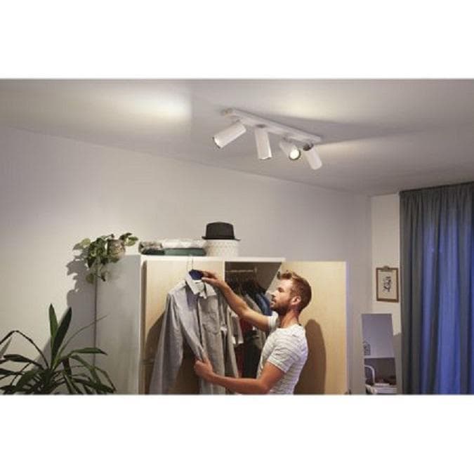 APLICA smart PHILIPS, LED, soclu GU10, putere 5.5 W x 4, tip lumina alb rece alb calda, 350 lumeni, alimentare 220 - 230 V, "000008718696164105" — miniatură
