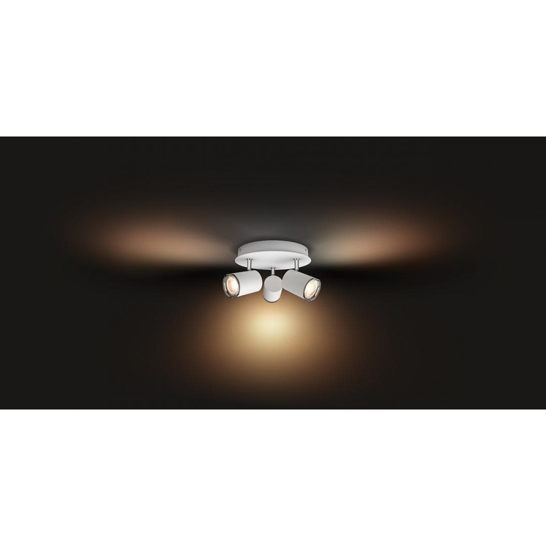 APLICA smart PHILIPS, LED, soclu GU10, putere 5 W x 3, tip lumina alb rece alb calda, 350 lumeni, alimentare 220 - 230 V, "000008718696168066" — miniatură
