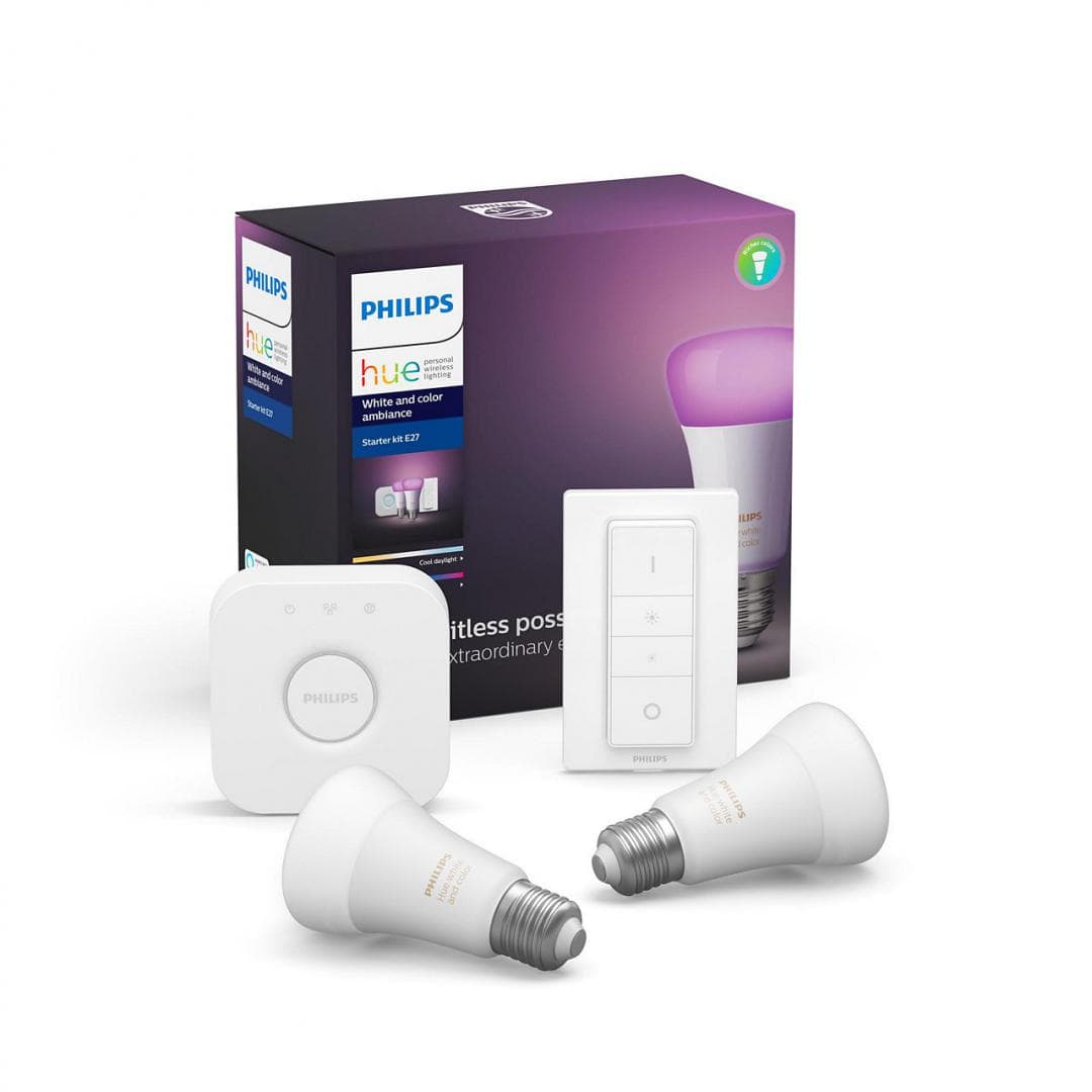 SET 2 KIT smart LED Philips, soclu E27, putere 9W, forma clasic, lumina alb, alimentare 220 - 240 V, "000008718699701352"