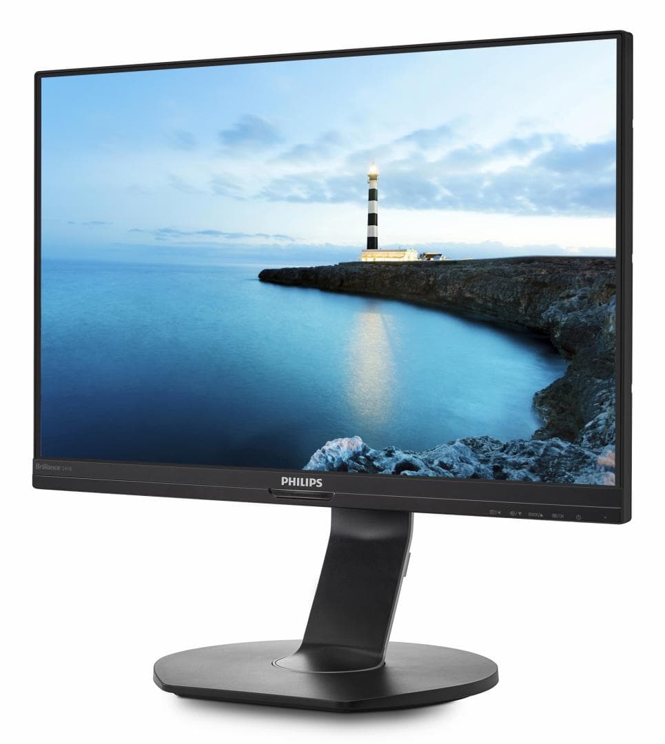 MONITOR PHILIPS 23.8", multimedia, IPS, Full HD (1920 x 1080), Wide, 250 cd/mp, 5 ms, VGA, "241B7QUPEB/00" — miniatură