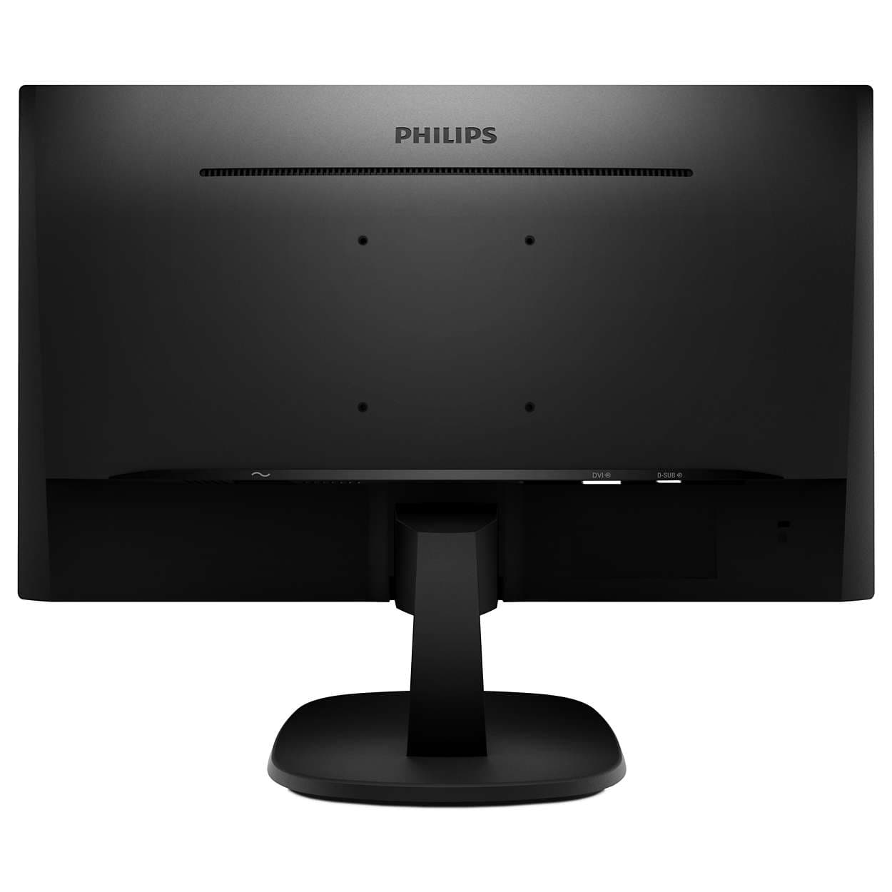 MONITOR PHILIPS 23.8", home, office, IPS, Full HD (1920 x 1080), Wide, 250 cd/mp, 8 ms, DVI, VGA, "243V7QSB/01" — miniatură