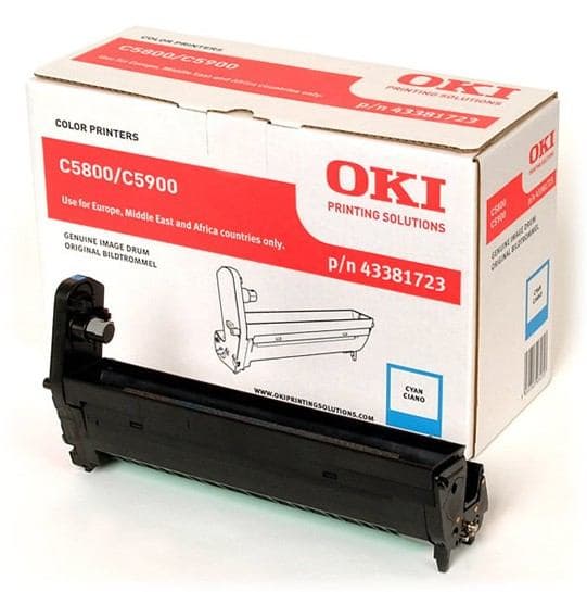 Drum Unit Original OKI Cyan, 43381723, pentru C5800|C5900|C5550, 20K, "43381723"