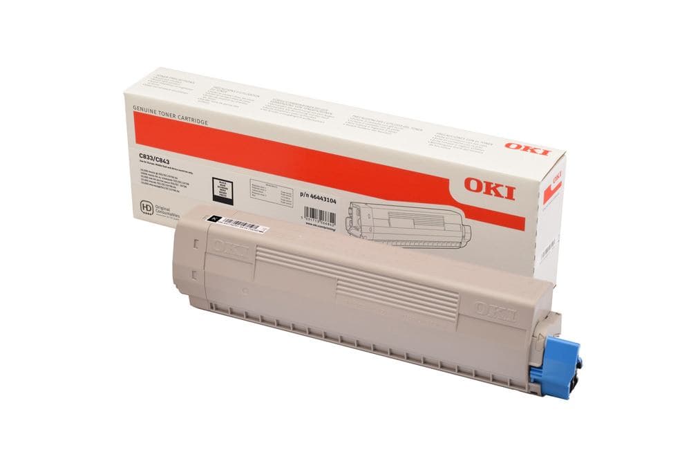 Toner Original OKI Black, 46443104, pentru C833|C843, 10K,"46443104"