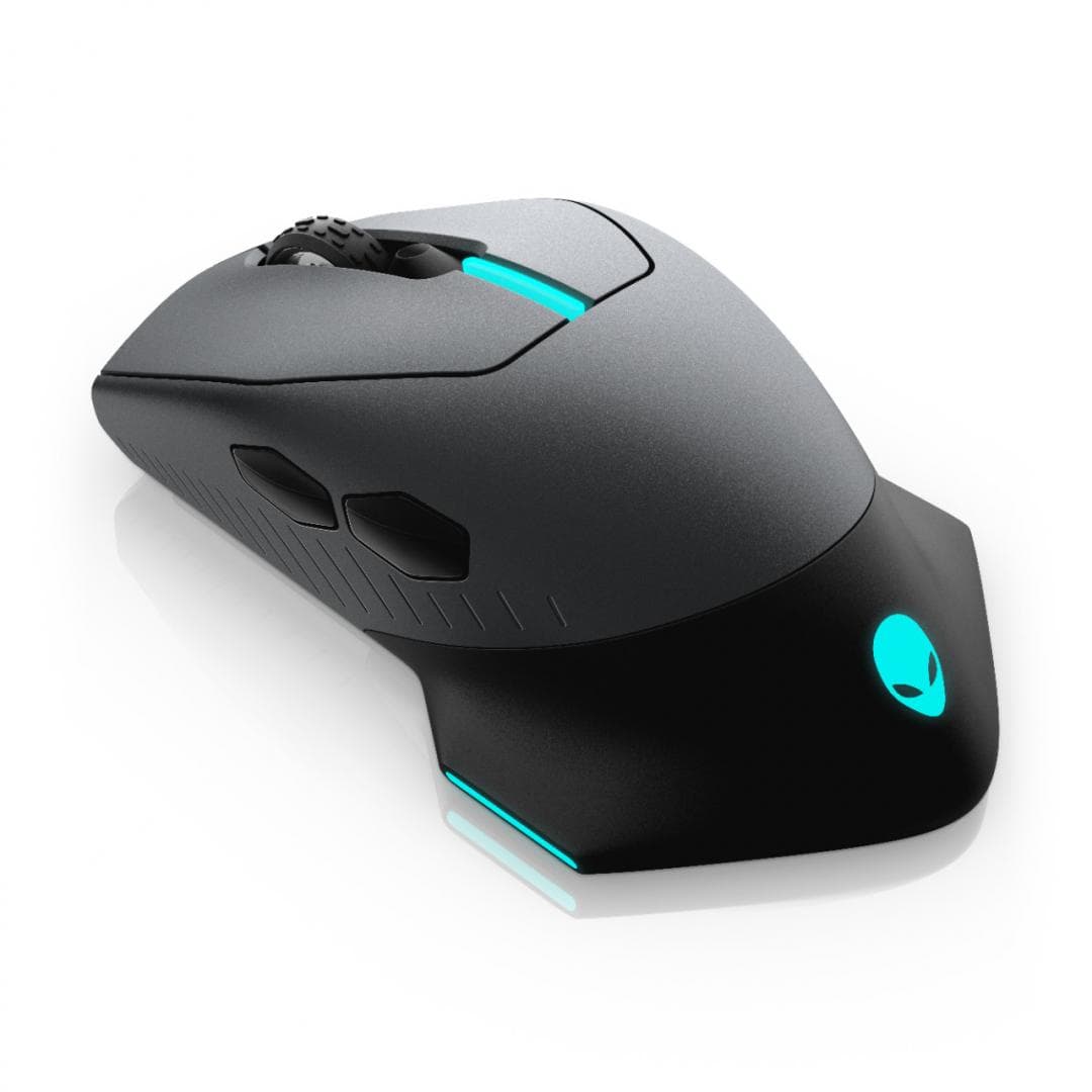 MOUSE DELL, "AW610M GAMING ALIENWARE", gaming, cu fir, USB, optic, 16000 dpi, butoane/scroll 10/1, iluminare, butoane programabile, negru / gri, "545-BBCI"