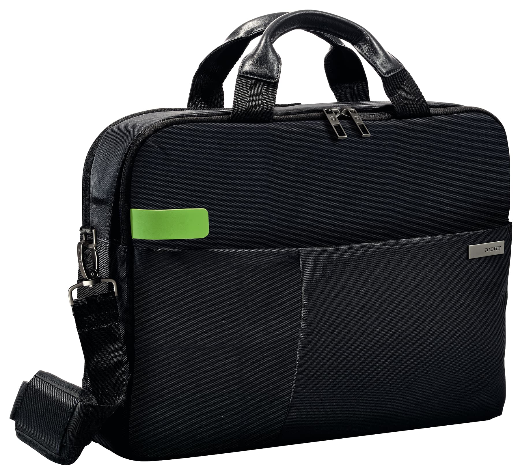 GEANTA LEITZ, pt. notebook de max. 15.6 inch, 2 compartimente, buzunar frontal | buzunar dorsal x 2, waterproof, poliester, negru, "60160095"