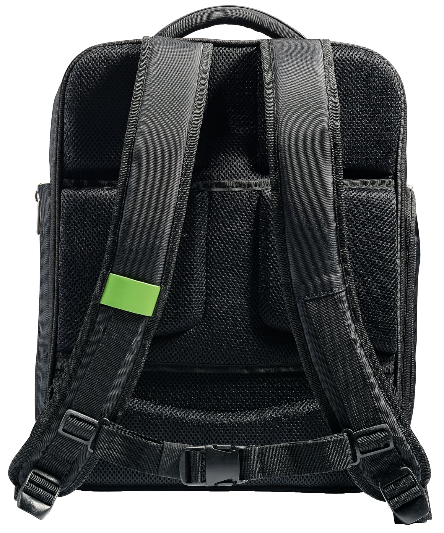 RUCSAC LEITZ, pt. notebook de max. 15.6 inch, 2 compartimente, buzunar frontal | buzunar lateral x 2, waterproof, poliester, negru, "60170095" — miniatură
