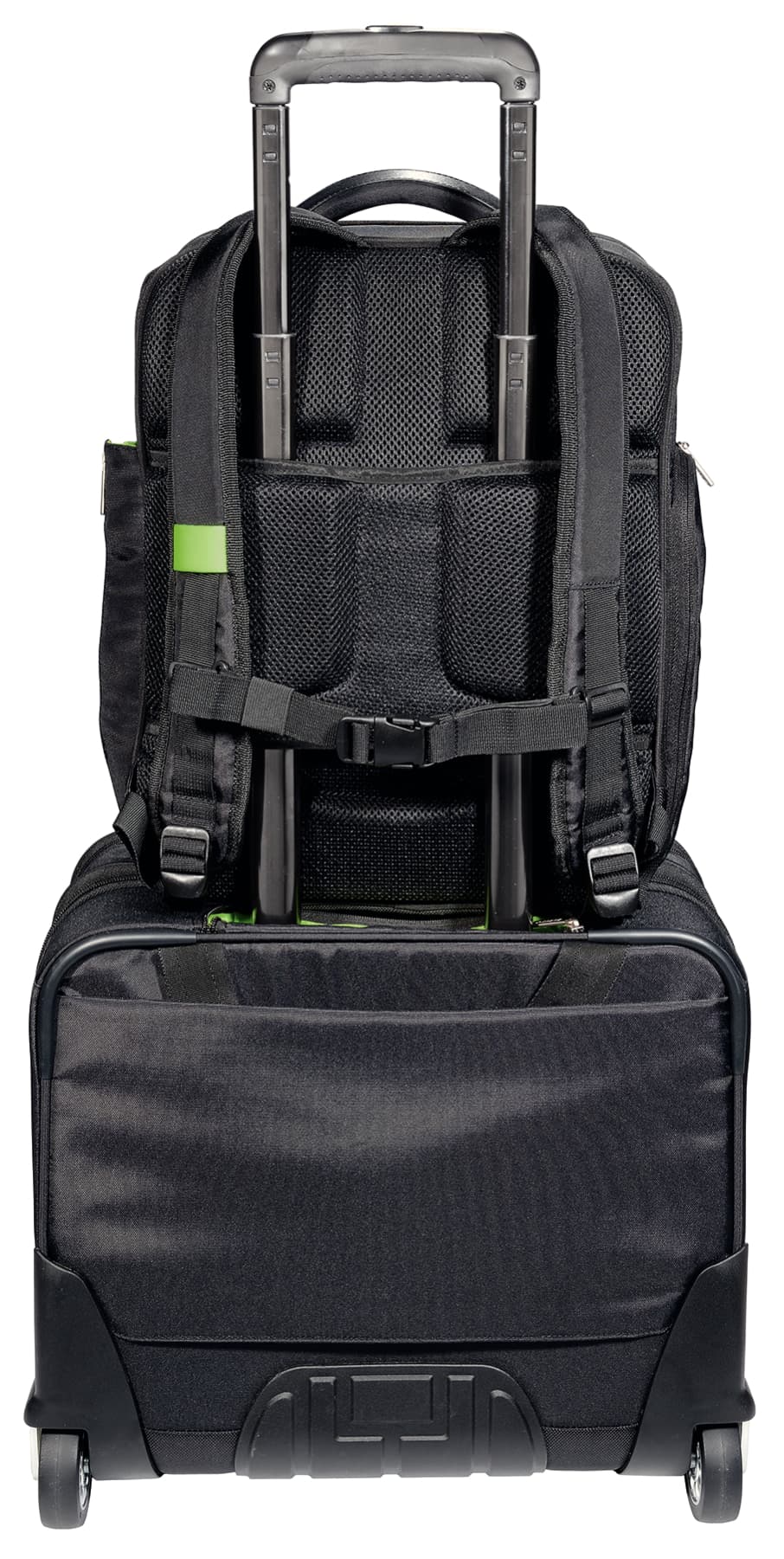 RUCSAC LEITZ, pt. notebook de max. 15.6 inch, 2 compartimente, buzunar frontal | buzunar lateral x 2, waterproof, poliester, negru, "60170095" — miniatură