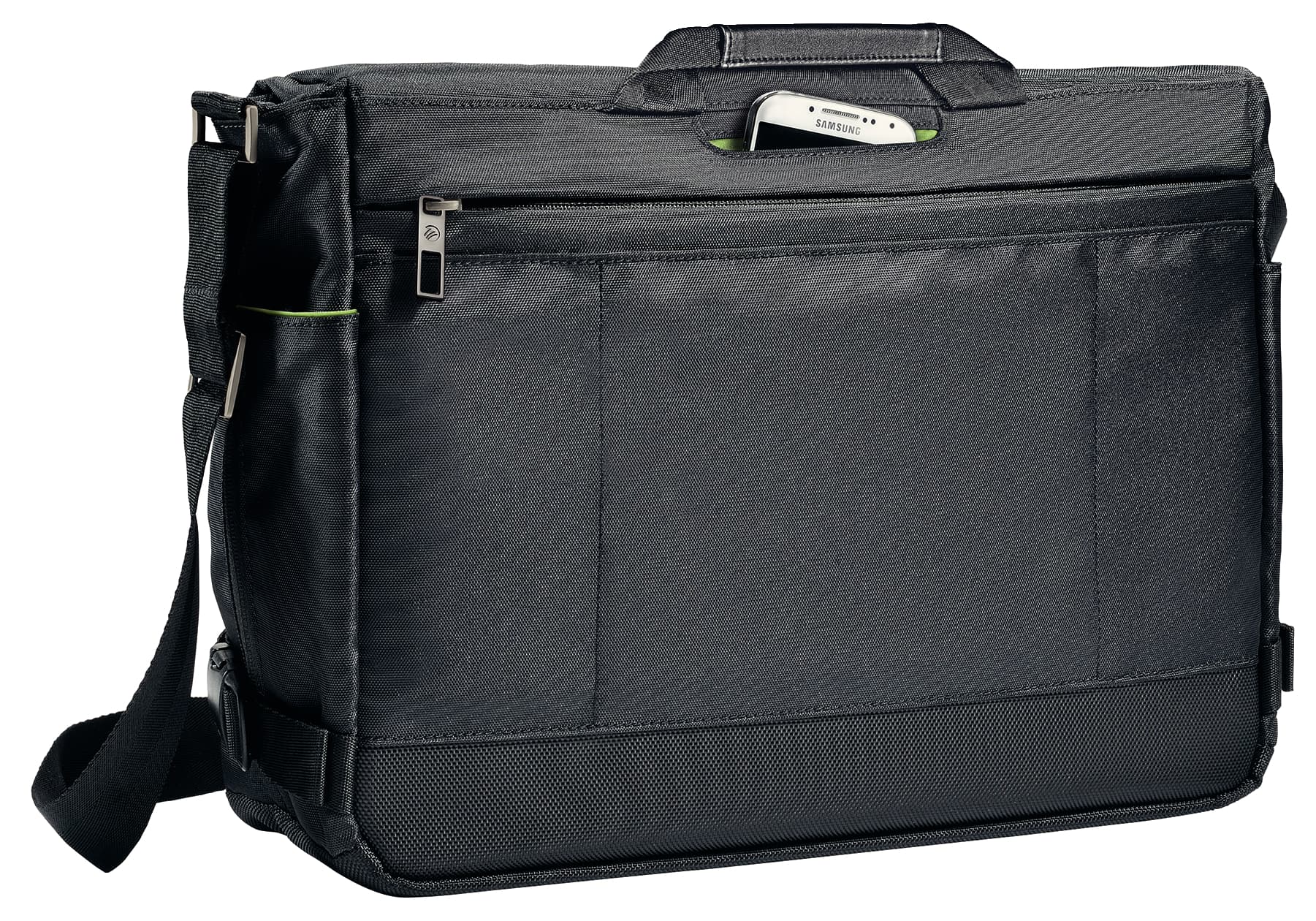GEANTA LEITZ, pt. notebook de max. 15.6 inch, 1 compartiment, buzunar frontal x 2 | buzunar dorsal x 2, waterproof, poliester, negru, "60190095" — miniatură