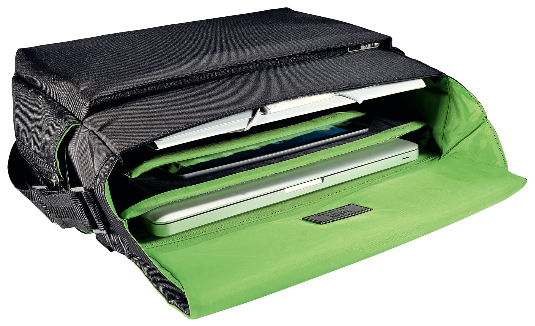 GEANTA LEITZ, pt. notebook de max. 15.6 inch, 1 compartiment, buzunar frontal x 2 | buzunar dorsal x 2, waterproof, poliester, negru, "60190095" — miniatură
