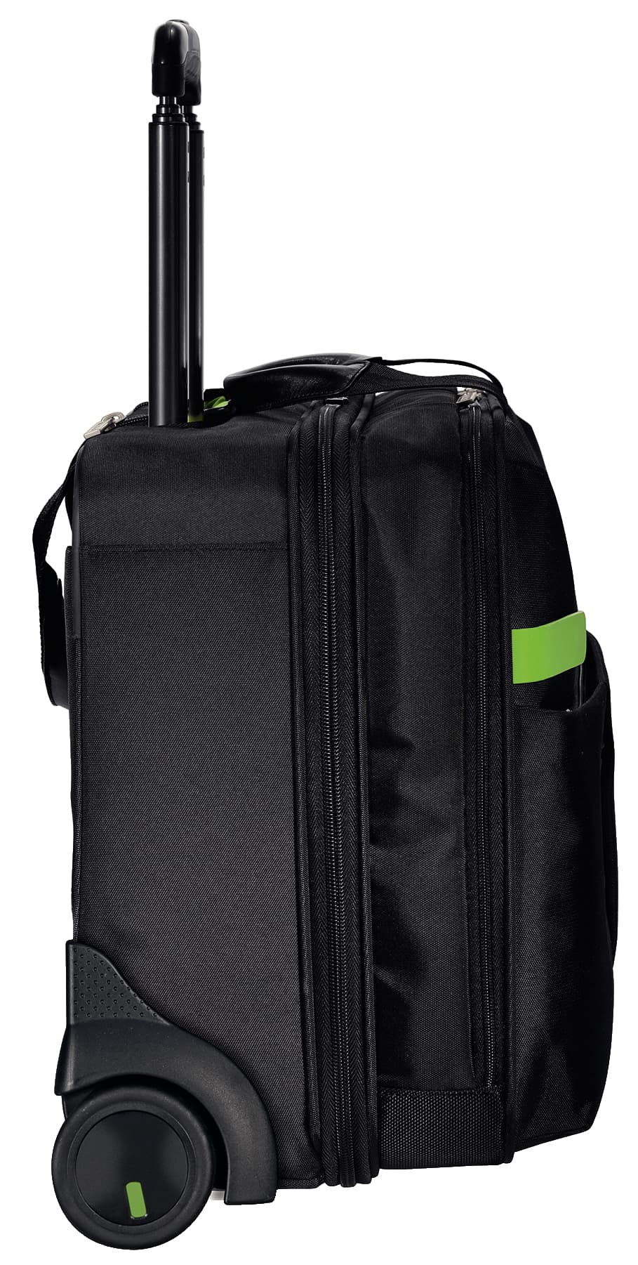 TROLLER LEITZ, pt. notebook de max. 15.6 inch, 2 compartimente, buzunar frontal | buzunar lateral, waterproof, poliester, negru, "60590095" — miniatură