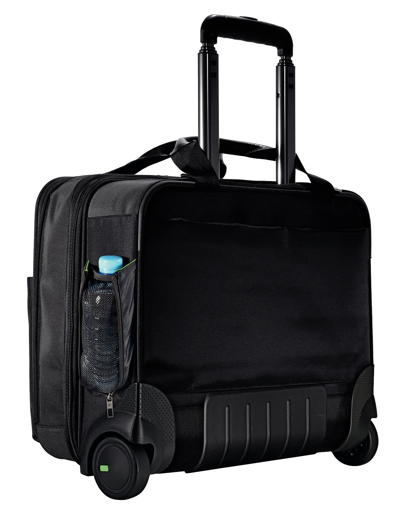 TROLLER LEITZ, pt. notebook de max. 15.6 inch, 2 compartimente, buzunar frontal | buzunar lateral, waterproof, poliester, negru, "60590095" — miniatură