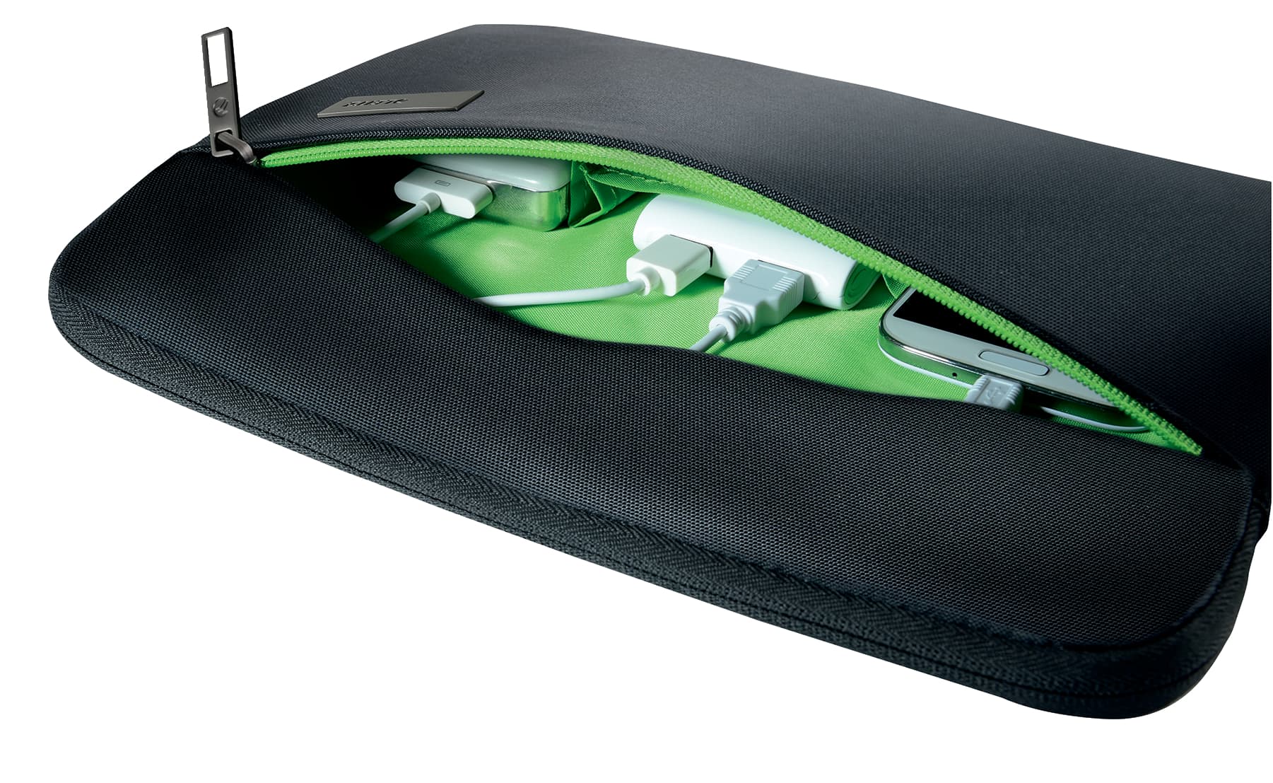 HUSA LEITZ tableta 10 inch, 1 compartiment, buzunar frontal, poliester, negru, "62930095" — miniatură