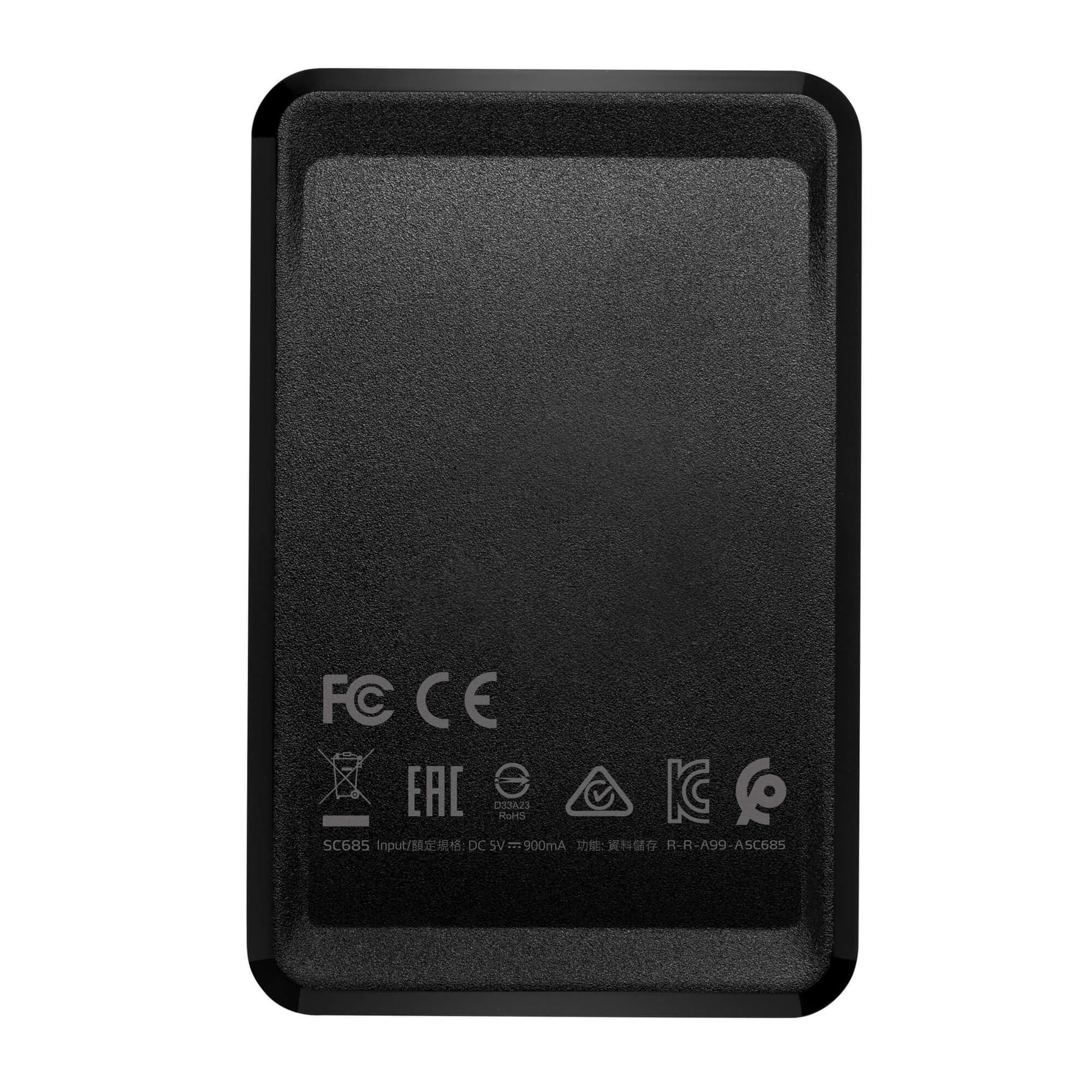 SSD extern ADATA SC685, 2 TB, 2.5 inch, USB 3.2, 3D Nand, R/W: 530/460 MB/s, "ASC685-2TU32G2-CBK" — miniatură