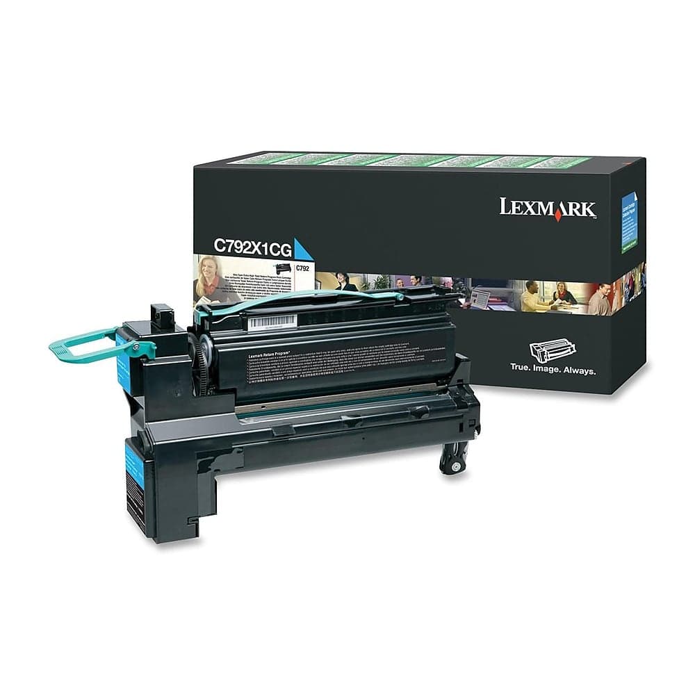 Toner Original Lexmark Cyan, C792X1CG, pentru C792|X792 series, 20K, "C792X1CG"