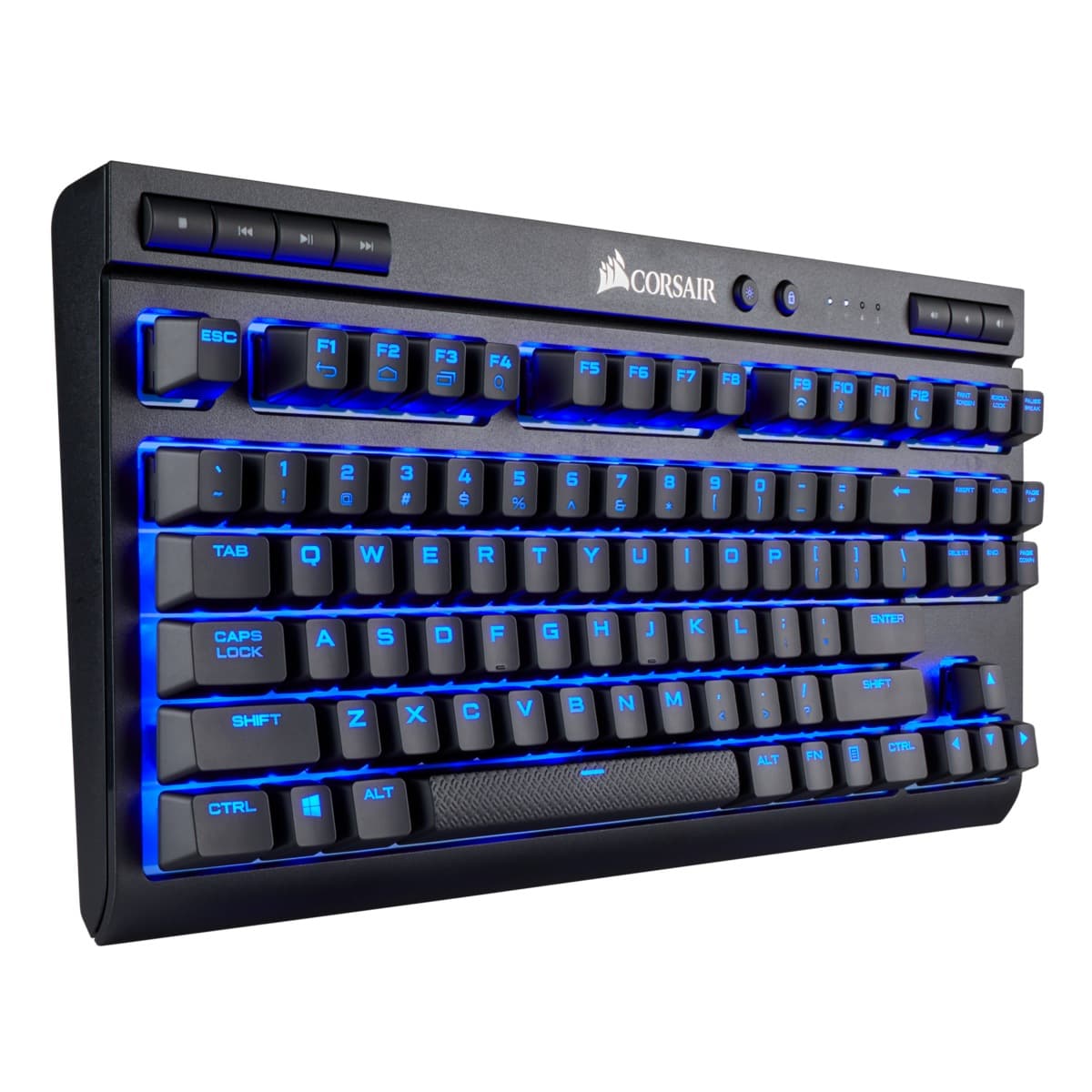 TASTATURA CORSAIR - gaming wireless | cu fir, 87 taste, format TKL, mecanica, switch Cherry MX, Bluetooth | Wireless (2.4 GHz) | USB, negru, "CH-9145030-NA" — miniatură