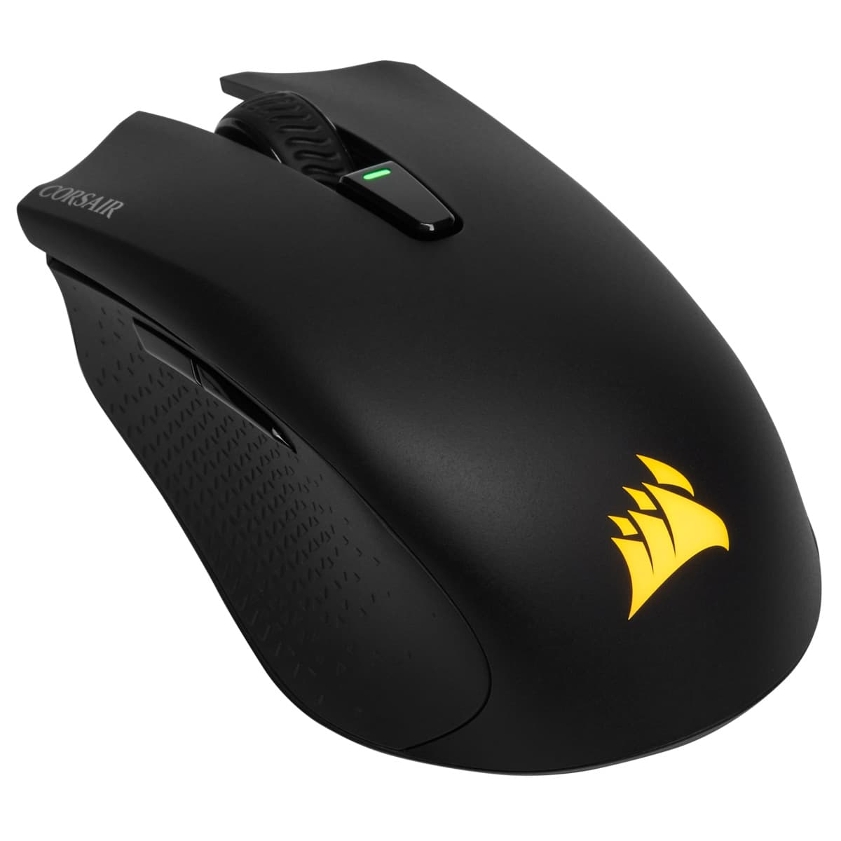 MOUSE CORSAIR, "Harpoon RGB", gaming, wireless, BT | 2.4GHz, 10000 dpi, butoane/scroll 6/1, iluminare, butoane programabile, mod dual de conectare, negru, "CH-9311011-EU" — miniatură