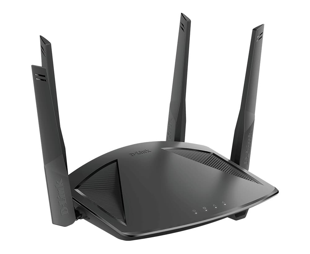ROUTER D-Link wireless 1800Mbps,1 x WAN Gigabit, 4 porturi LAN Gigabit, 2.4 Ghz/5 Ghz dual band, 4 antene externe, WI-FI 6 "DIR-X1860" — miniatură