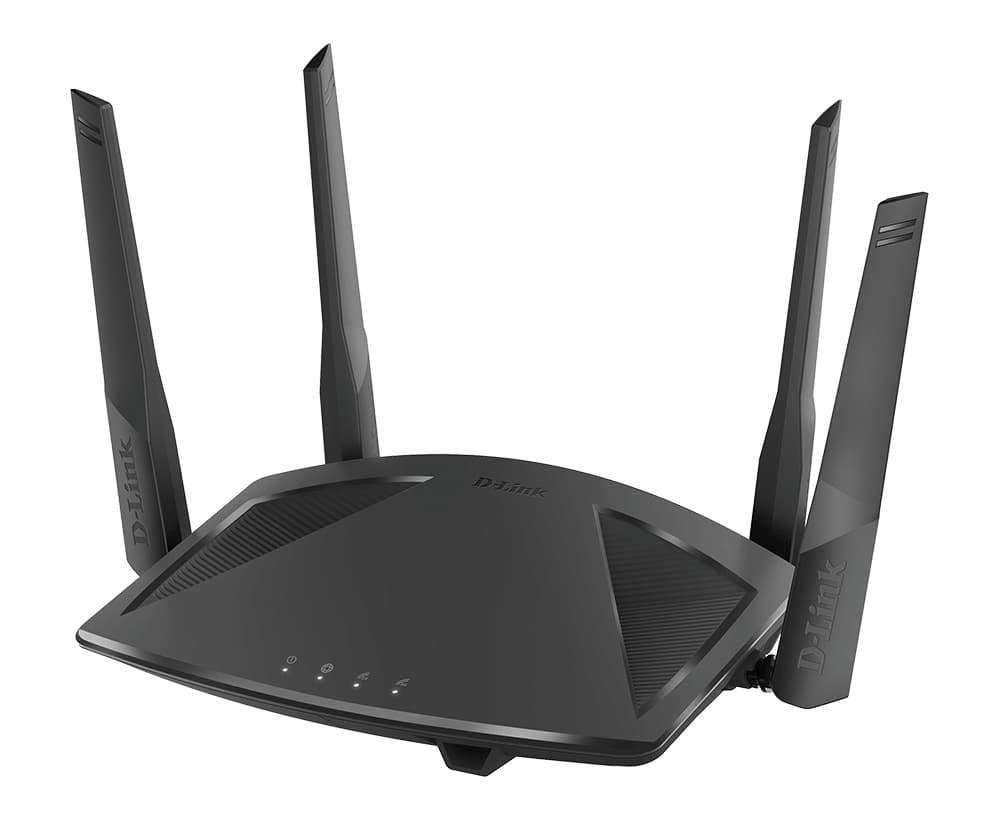 ROUTER D-Link wireless 1800Mbps,1 x WAN Gigabit, 4 porturi LAN Gigabit, 2.4 Ghz/5 Ghz dual band, 4 antene externe, WI-FI 6 "DIR-X1860" — miniatură