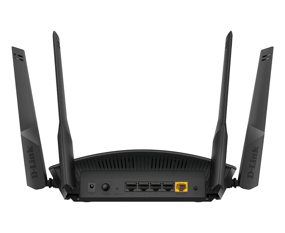 ROUTER D-Link wireless 1800Mbps,1 x WAN Gigabit, 4 porturi LAN Gigabit, 2.4 Ghz/5 Ghz dual band, 4 antene externe, WI-FI 6 "DIR-X1860" — miniatură