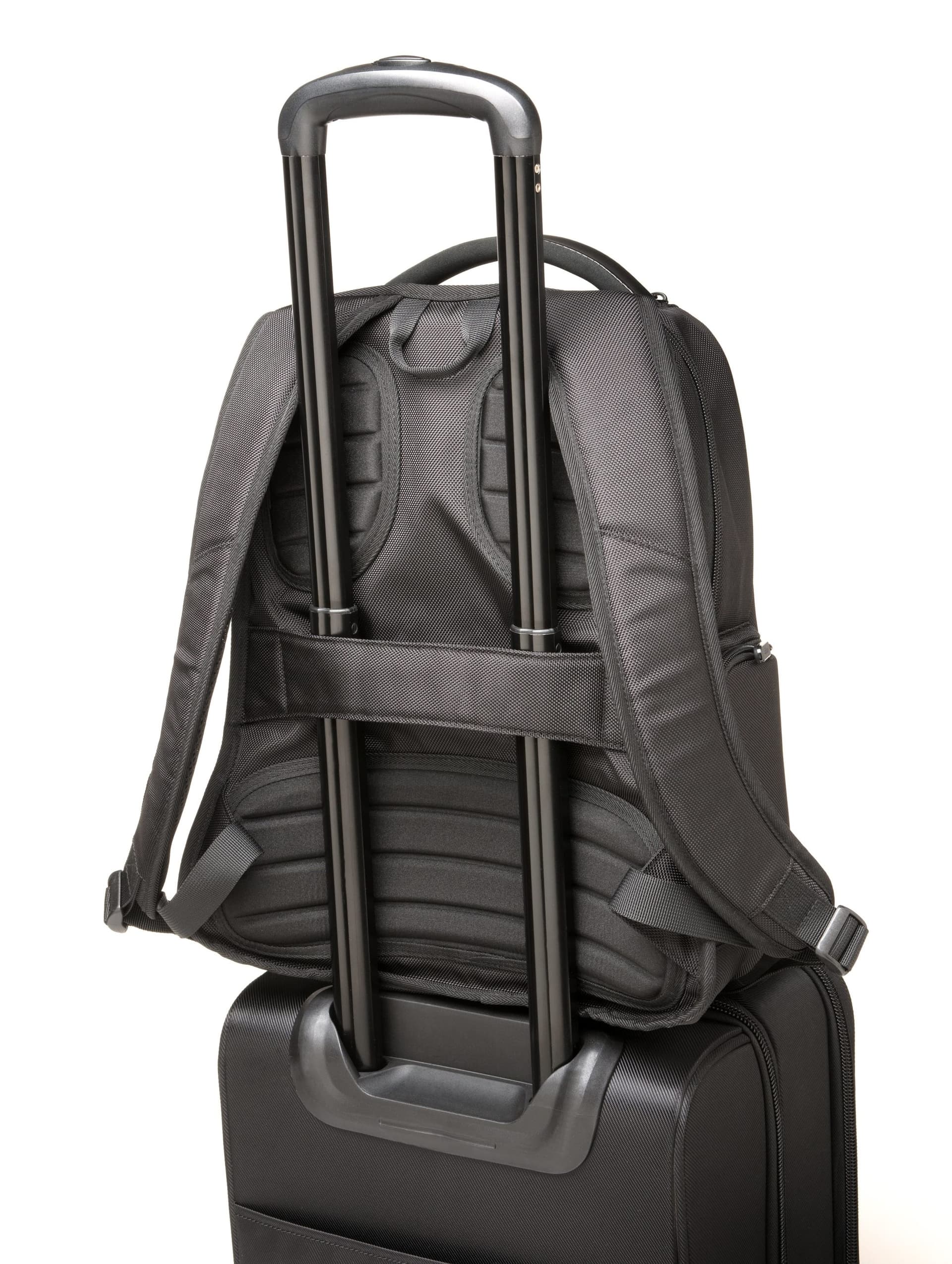 RUCSAC KENSINGTON, pt. notebook de max. 14 inch, 1 compartiment, buzunar frontal x 3 | buzunar lateral x 2, waterproof, poliester, negru, "K60383EU" — miniatură