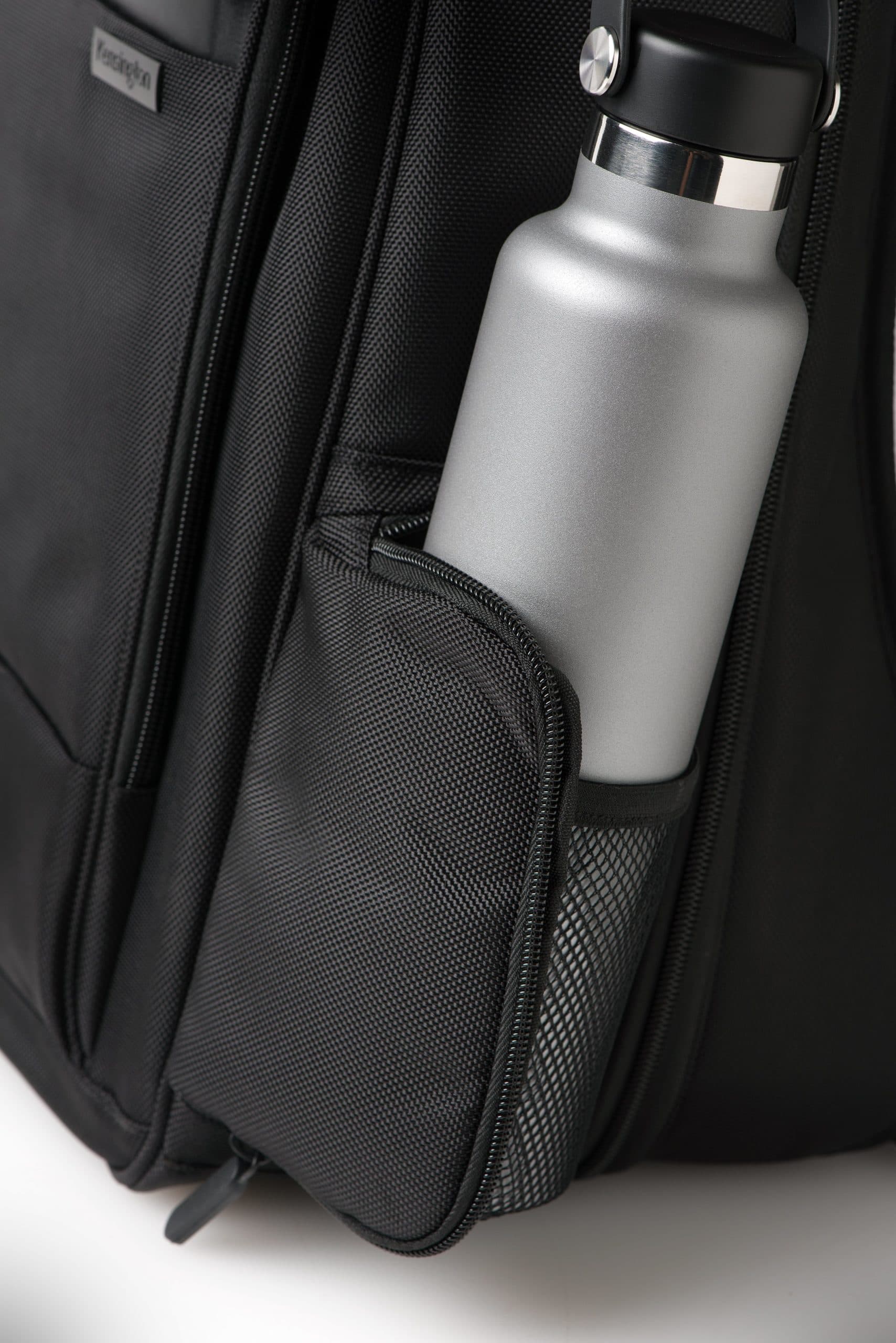RUCSAC KENSINGTON, pt. notebook de max. 14 inch, 1 compartiment, buzunar frontal x 3 | buzunar lateral x 2, waterproof, poliester, negru, "K60383EU" — miniatură