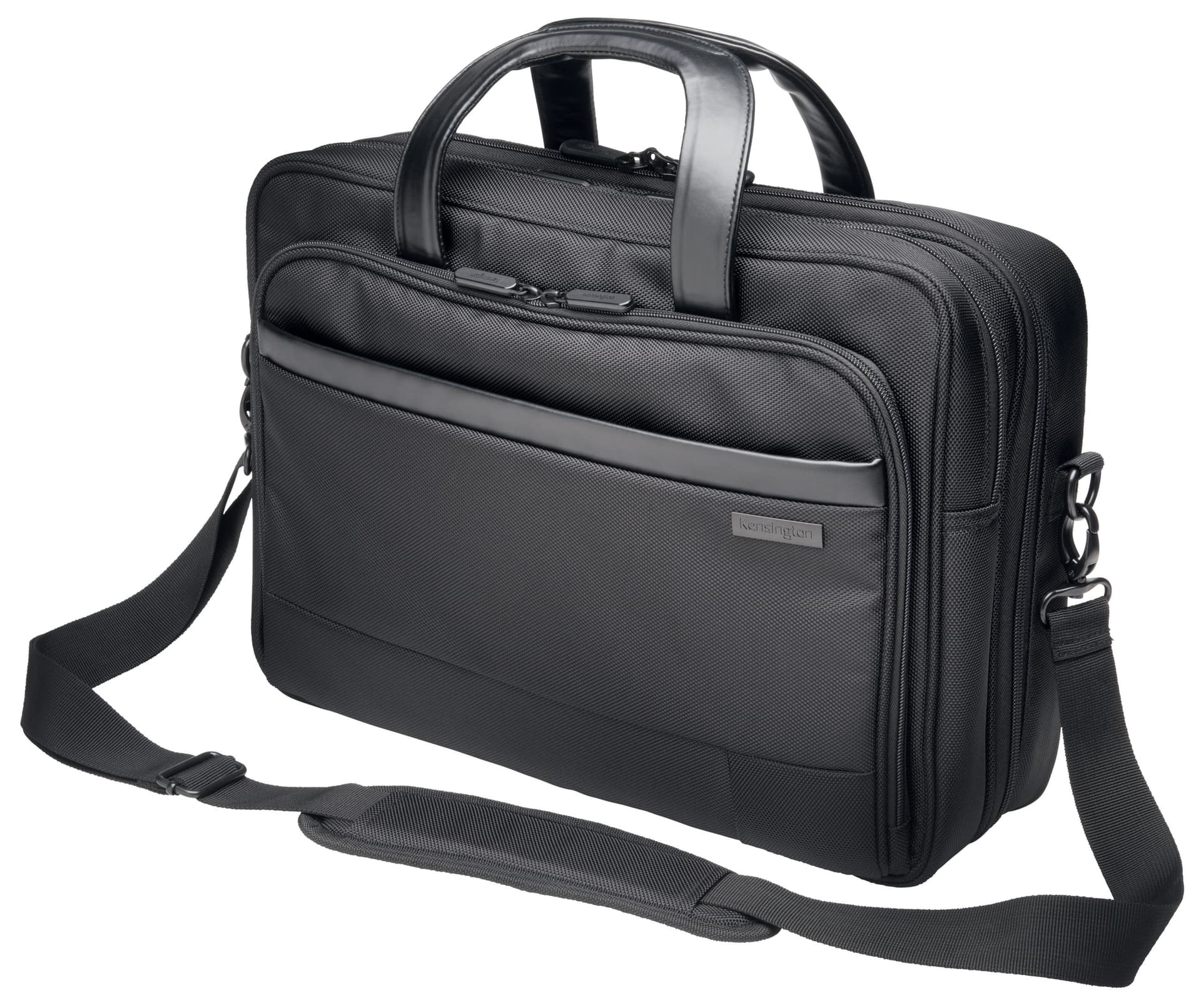 GEANTA KENSINGTON, pt. notebook de max. 15.6 inch, 2 compartimente, buzunar frontal x 2, waterproof, poliester, negru, "K60386EU"