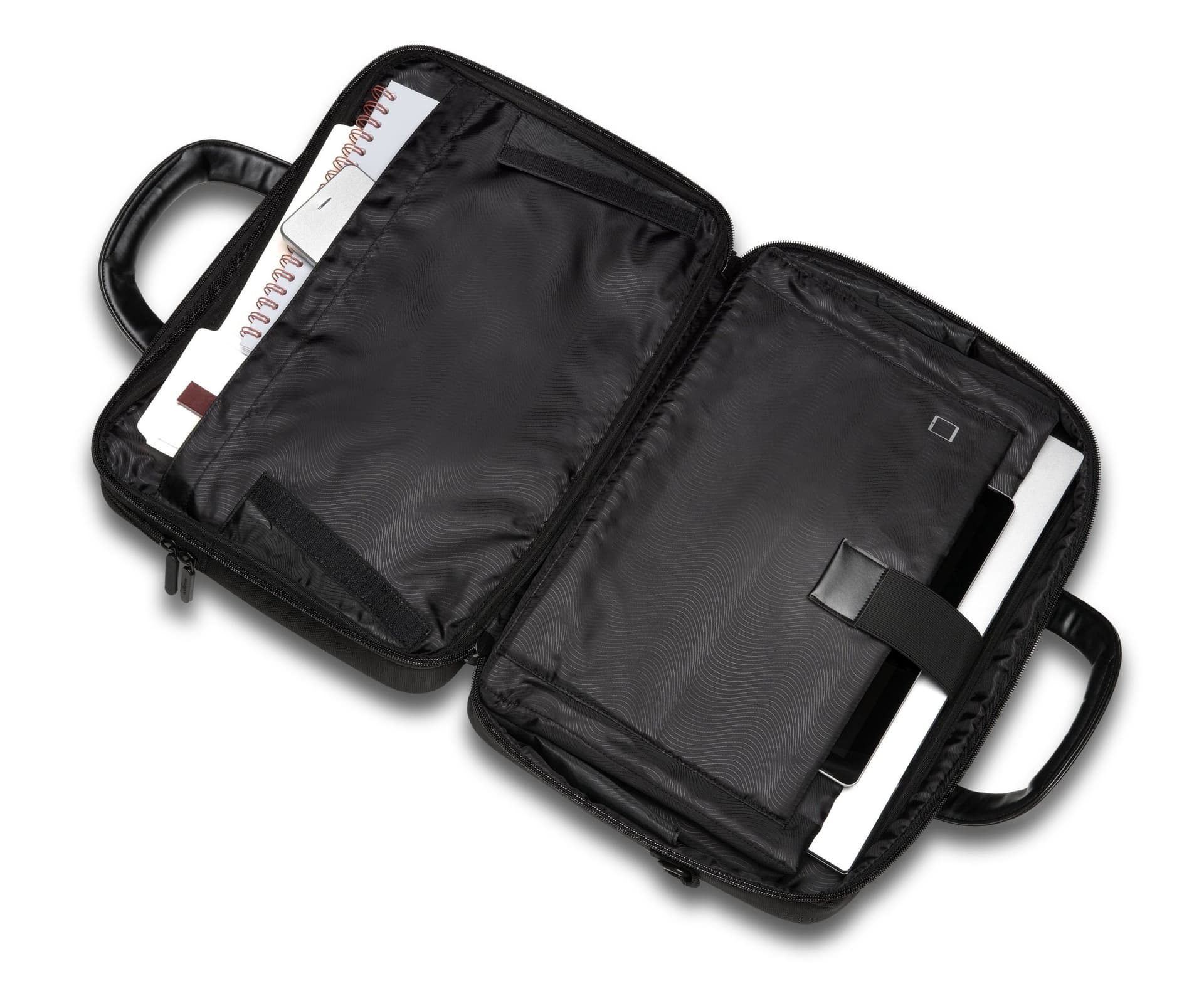 GEANTA KENSINGTON, pt. notebook de max. 15.6 inch, 2 compartimente, buzunar frontal x 2, waterproof, poliester, negru, "K60386EU" — miniatură