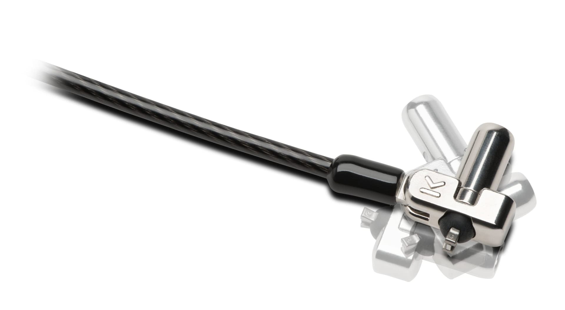 CABLU securitate KENSINGTON pt. notebook slot Nano, cheie standard, conectare directa,1.8m, cablu otel carbon, 5mm, permite pivotare si rotire cablu, "NanoSaver" "K64444WW" — miniatură