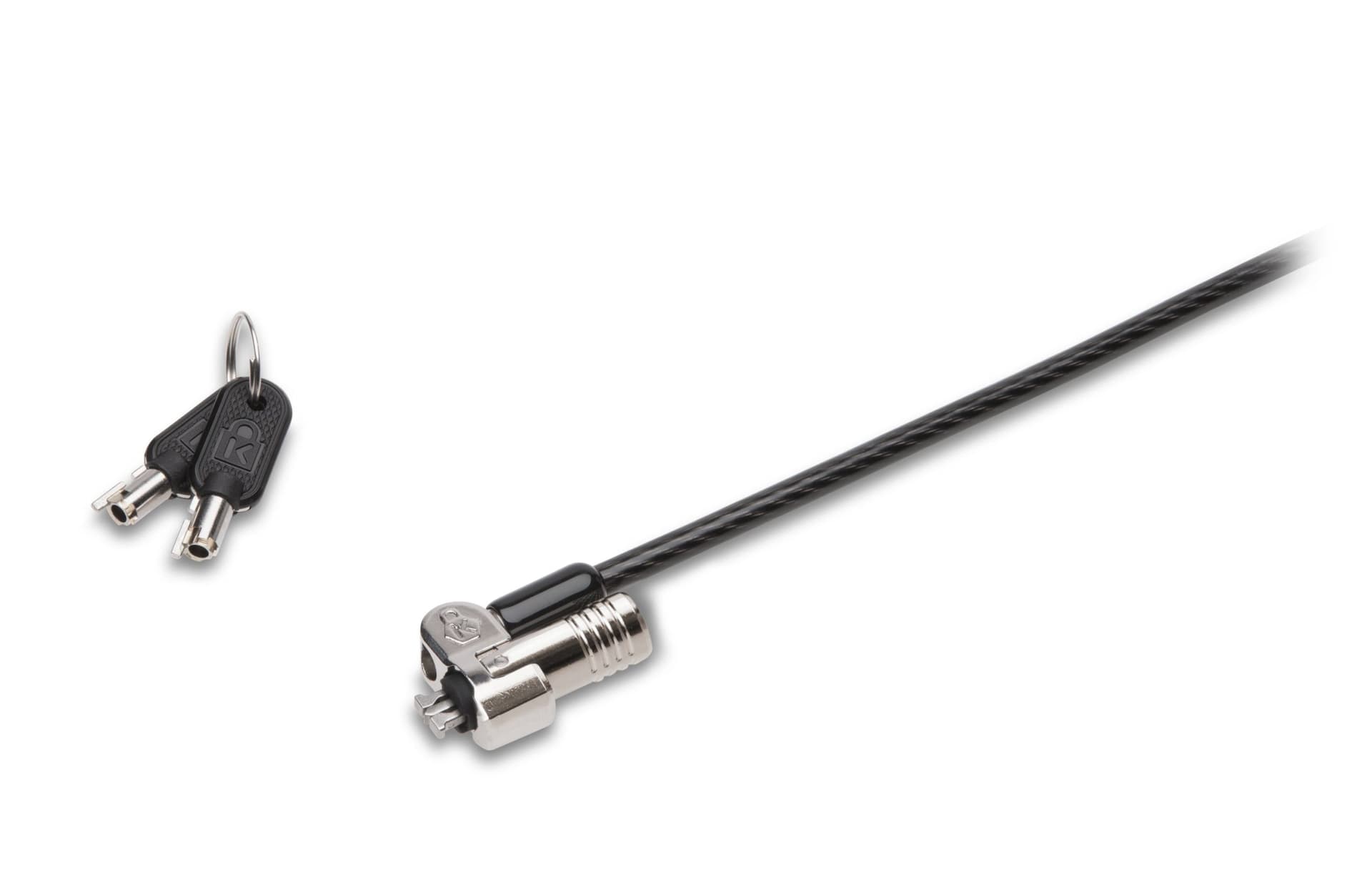 CABLU securitate KENSINGTON pt. notebook slot Nano, cheie standard, conectare directa,1.8m, cablu otel carbon, 5mm, permite pivotare si rotire cablu, "NanoSaver" "K64444WW" — miniatură
