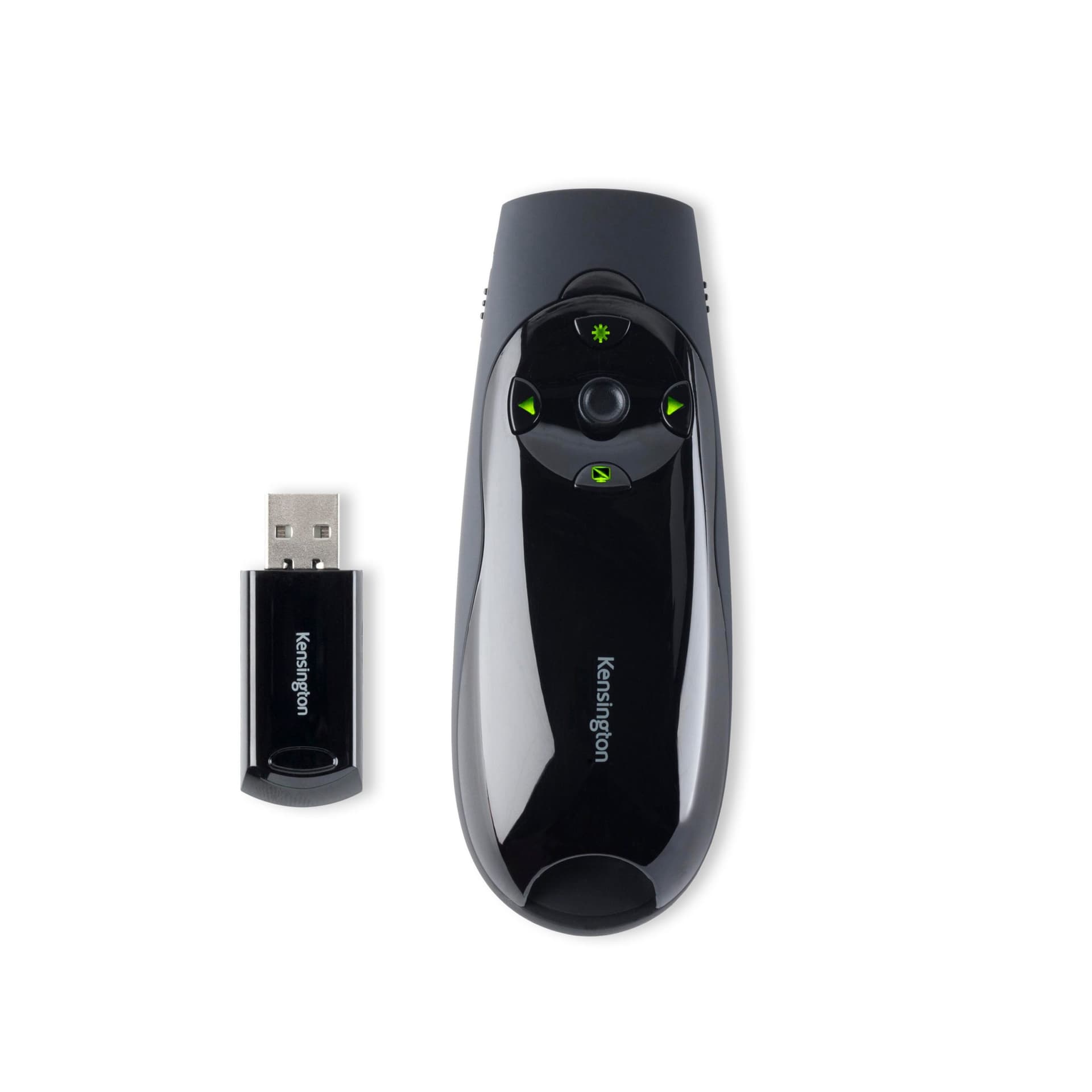 PRESENTER KENSINGTON Expert, wireless, laser 2.4 GHz, max. 45 m, control cursor, negru, "K72426EU" — miniatură