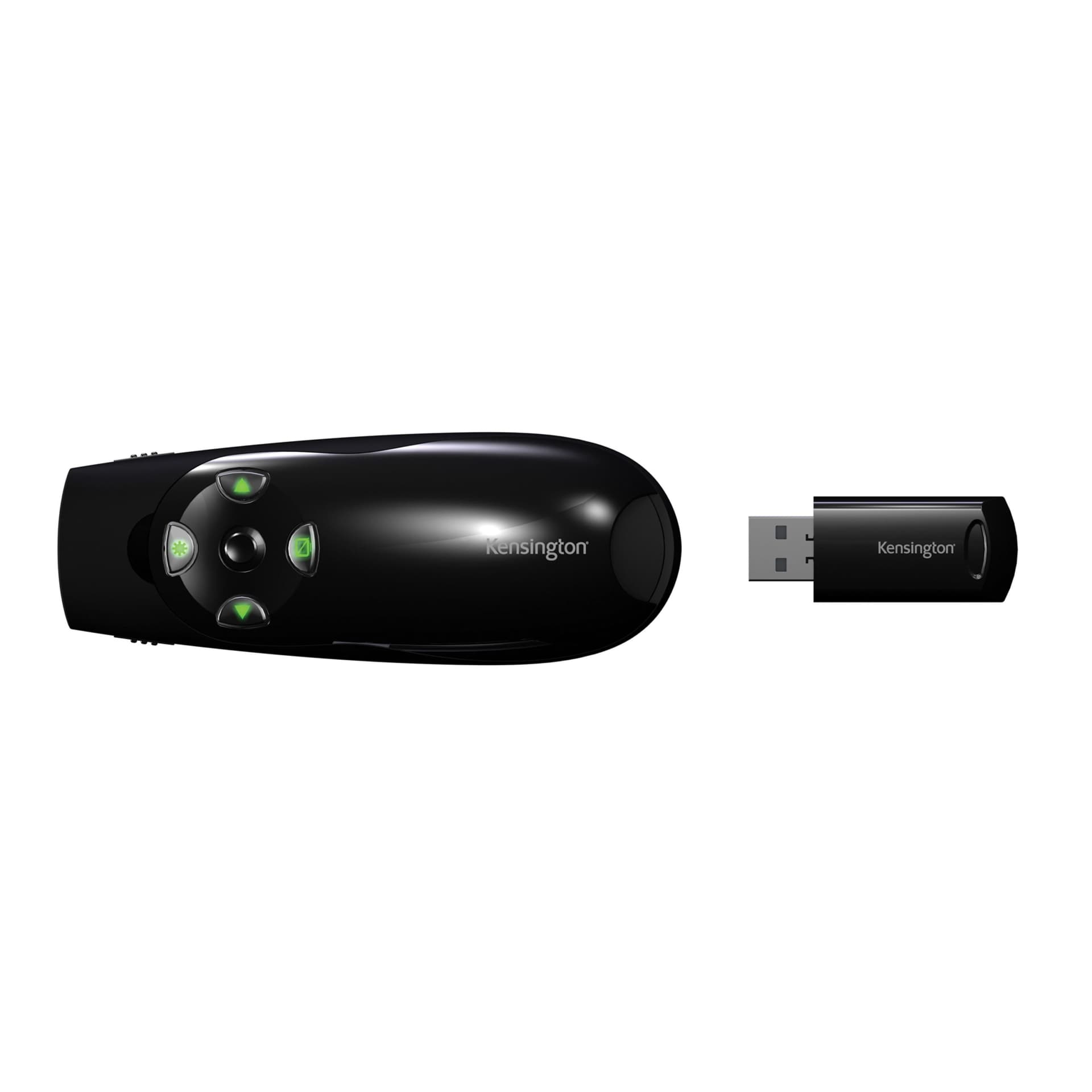 PRESENTER KENSINGTON Expert, wireless, laser 2.4 GHz, max. 45 m, control cursor, negru, "K72426EU" — miniatură