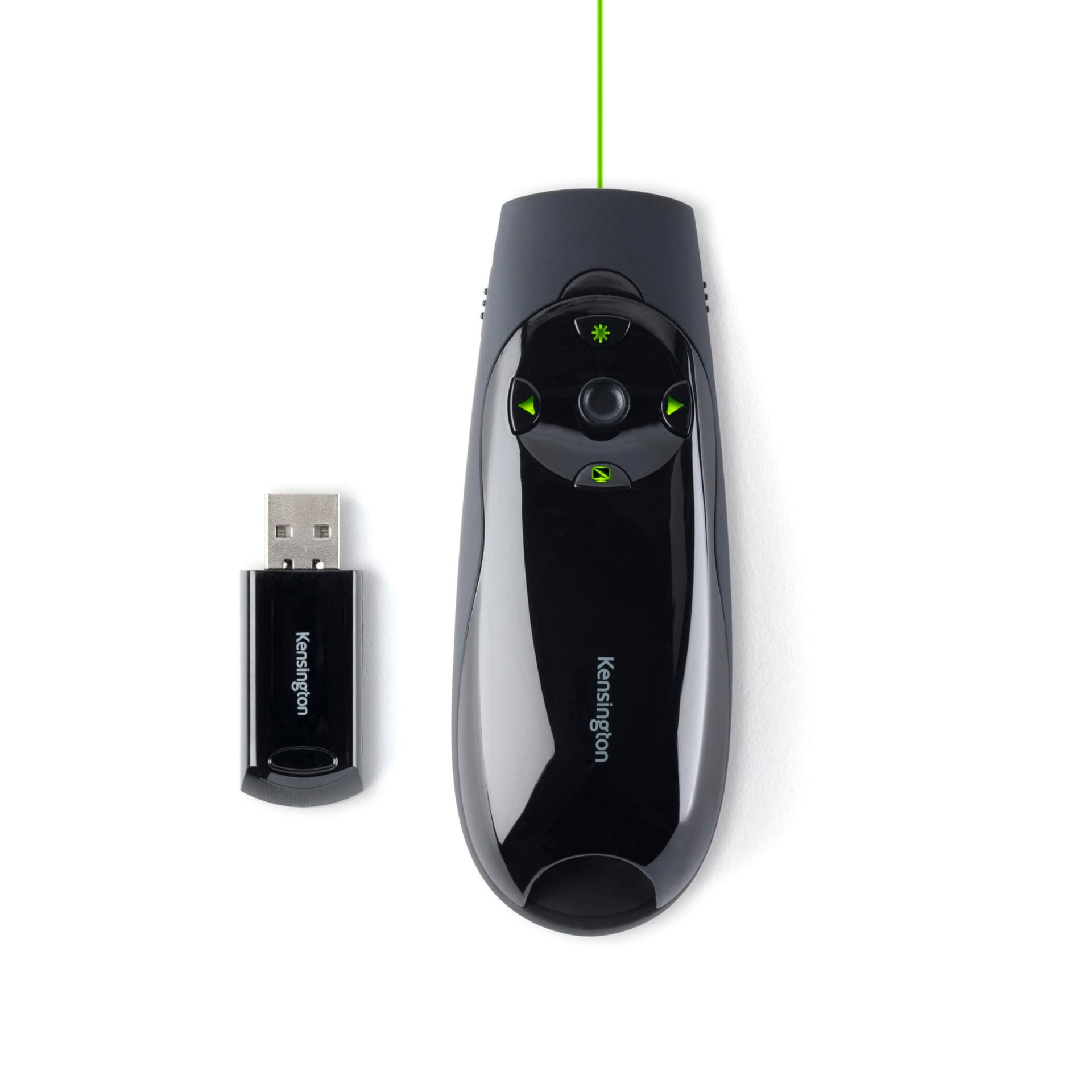 PRESENTER KENSINGTON Expert, wireless, laser 2.4 GHz, max. 45 m, control cursor, negru, "K72426EU" — miniatură