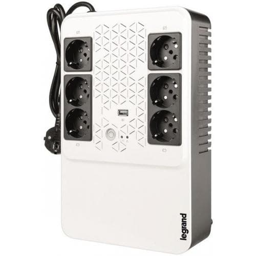 UPS LEGRAND, "Keor Multiplug", Line Int. cu management, brick, 800VA/480W, AVR, Schuko x 6, nespecificat x baterie nespecificat, back-up 1 - 10 min., "LN310082"
